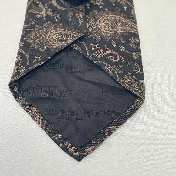VTG Robert Talbott for W. A. King Company Necktie | Black Paisley Silk Tie | EUC - Picture 5 of 9